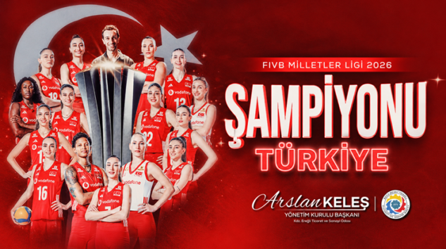 KELEŞ, ŞAMPİYON VOLEYBOLCULARI KUTLADI