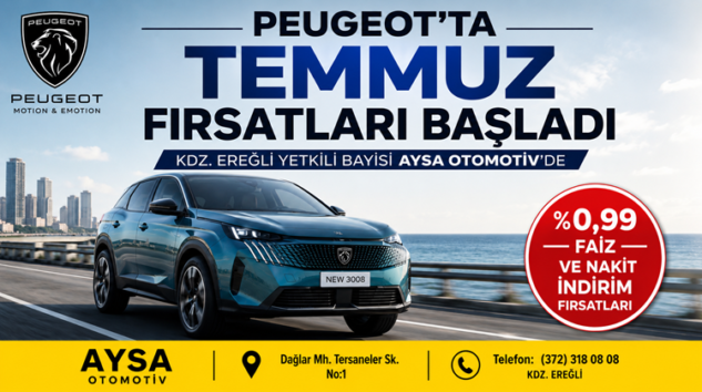 PEUGEOT’TAN TEMMUZ AYINA ÖZEL CAZİP FİNANSMAN FIRSATLARI