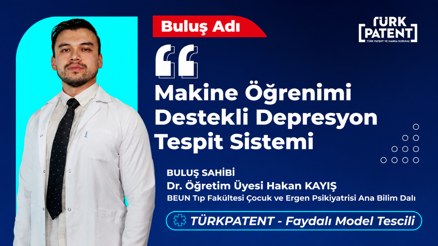 BEUN AKADEMİSYENİ KAYIŞ’IN BULUŞU TESCİLLENDİ
