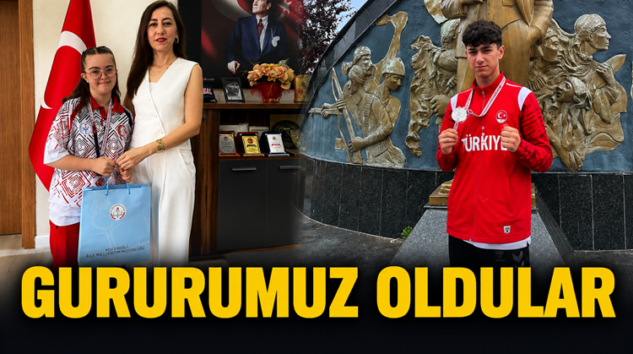 ZEYNEP DÜNYA ÜÇÜNCÜSÜ, ÖMER DÜNYA İKİNCİSİ OLDU