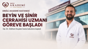 BEYİN VE SİNİR CERRAHİSİ UZMANI KOÇALAN AKADEMİ’DE