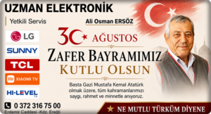 UZMAN ELEKTRONİK ALİ OSMAN ERSÖZ ZAFER BAYRAMINI KUTLADI