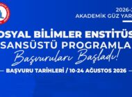 BEUN’DE YÜKSEK LİSANS VE DOKTORA BAŞVURULARI BAŞLADI