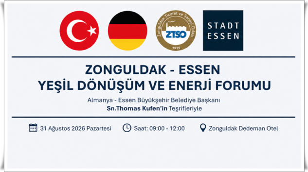 ZONGULDAK, YEŞİL DÖNÜŞÜMDE ESSEN’DEN İLHAM ALACAK
