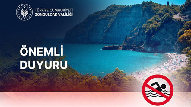 ZONGULDAK’TA DENİZE GİRİŞLERE HAVA VE DENİZ ŞATLARI ENGELİ