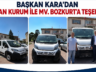 GÜLÜÇ BELEDİYESİNE ÇİFT KABİN İLAÇLAMA ARACI HİBE EDİLDİ