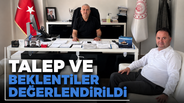 OKTAY’DAN LİMAN BAŞKANI EYÜPOĞLU’NA ZİYARET