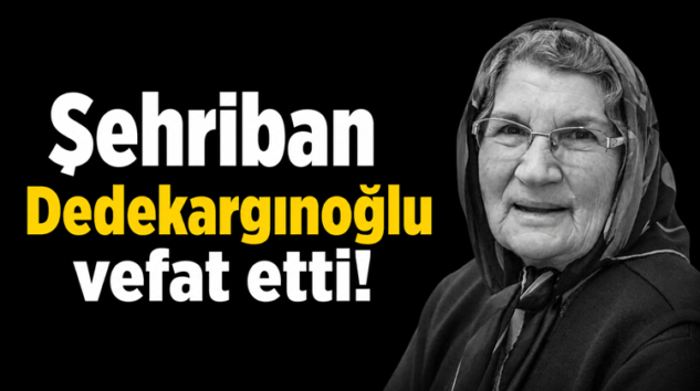 DEDEKARGINOĞLU AİLESİNİN ACILI GÜNÜ!