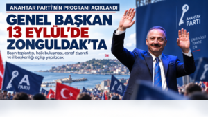 AĞIRALİOĞLU ZONGULDAK’TA TEMASLARDA BULUNACAK