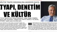 DR. TUGAY YAZGAN EREĞLİ’NİN ÖNEMLİ SORUNSALINI YAZDI