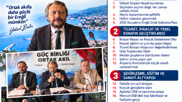 KDZ. EREĞLİ TSO BAŞKAN ADAYI YÜKSEL BALCI