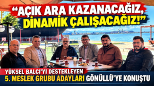 TSO 5. MESLEK GRUBU ADAYLARINDAN İDDİALI AÇIKLAMALAR!