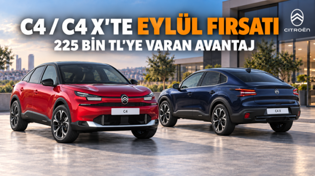 CITROËN C4 VE C4 X’TE EYLÜL FIRSATI AYSA’DA