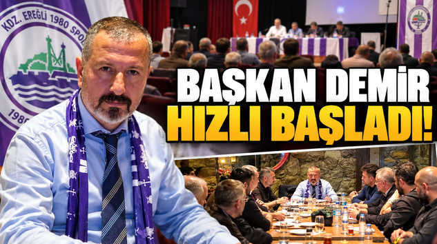 KDZ. EREĞLİ 1980 SPOR’DA AYDIN DEMİR DÖNEMİ BAŞLADI