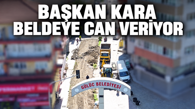 GÜLÜÇ BELEDİYE MEYDANINDA YENİLEME BAŞLADI