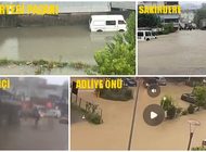 ÖNLEMLER YETMEDİ; EREĞLİ YOĞUN YAĞMURA TESLİM OLDU!