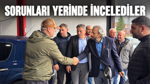 BALCI VE EKİBİNDEN SANAYİ ESNAFINA GEÇMİŞ OLSUN ZİYARETİ