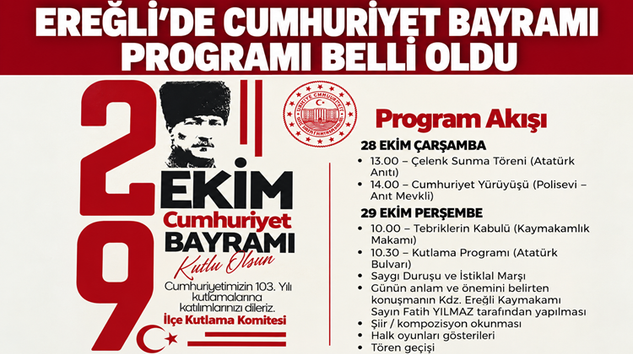 ÇELENK SUNUMU, CUMHURİYET YÜRÜYÜŞÜ VE KUTLAMALAR…
