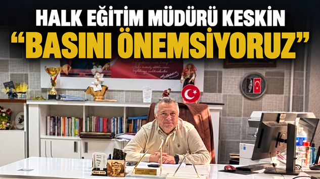 GÖNÜLLÜ’DEN HALK EĞİTİM MERKEZİ MÜDÜRÜ KESKİN’E ZİYARET
