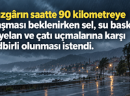 ŞİDDETLİ YAĞIŞ VE FIRTINA UYARISI!