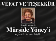 YÖNEY VE EROĞLU AİLELERİNDEN TEŞEKKÜR MESAJI