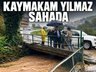 YAĞIŞTAN ETKİLENEN BÖLGELER YERİNDE İNCELENDİ